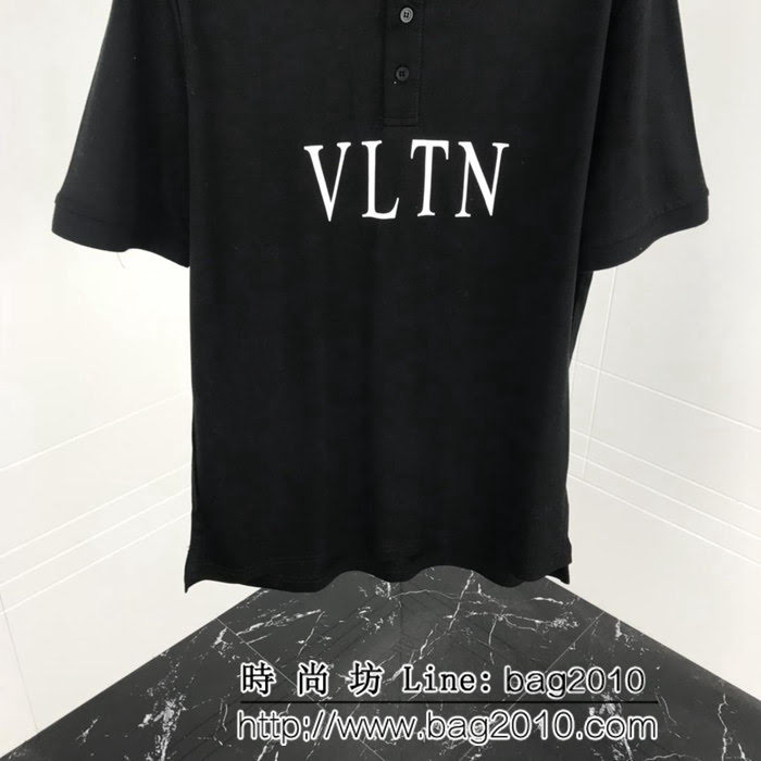 Valentino 華倫天奴 19ss早春新款Polo衫 VLTN印花系列 採用絲光珠地面料 ydi2386